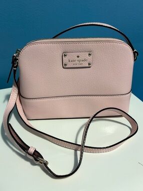 kate spade Pale Pink Pebble Leather Crossbody